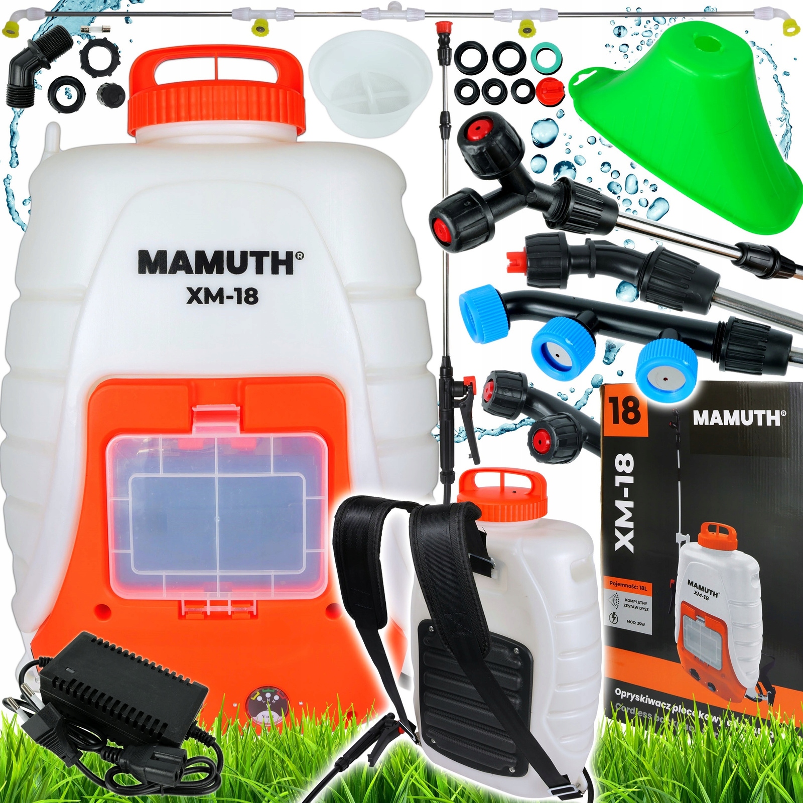 Akumulátorový postrekovač MAMUTH 18 l 85 cm